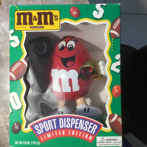 M&M/Mars Other - Vintage M&M Sport Candy Dispenser Limited Edition Football